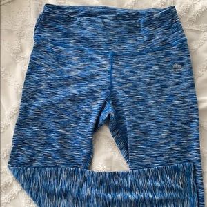 Yoga leggings blue static